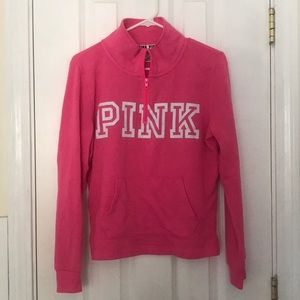 Pink quarter zip